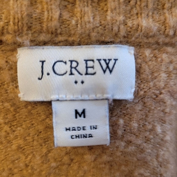 J. Crew Tan Crewneck Sweater Dress Size Medium - Picture 5 of 5